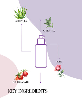 Brightening Floral Gel Toner | Pomegranate Extract & Green Tea